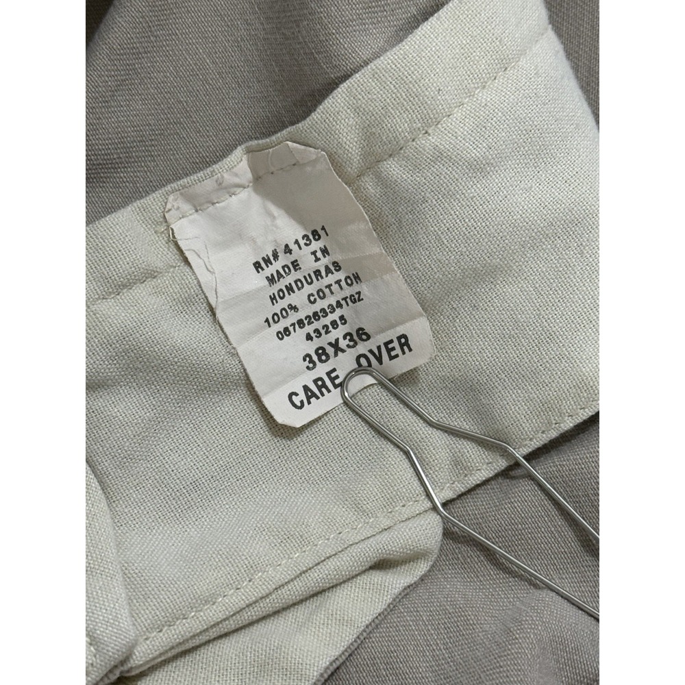 Polo Ralph Lauren Chino Pants Mens Size 38x35 Pleated Tan 100% Cotton‎ - Picture 10 of 15